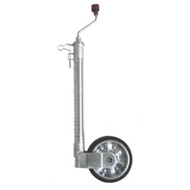 Roue Jockey avec sécurité antidécrochage ALKO Ø 48 - Galet tôle Ø 200x50 mm