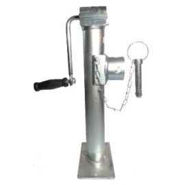 Béquille Ø 90 mm - Rabattable avec manivelle 