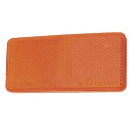 Catadioptre autocollant - Rectangle - Coloris orange