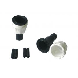 Connectique carrée pour feu de position et gabarit - Coloris Blanc