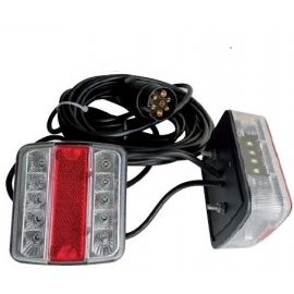 Eclairage arrière complet à Led pour remorque - 4m.