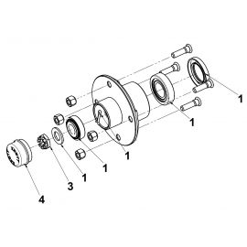 Kit roulement pour essieu 500 kgs KNOTT - Marquage 6B1590