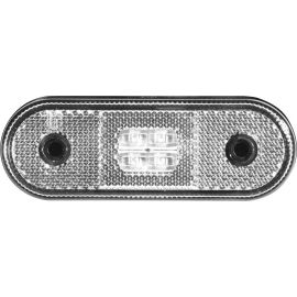 Feu blanc led 12/24v avec catadioptre et cable