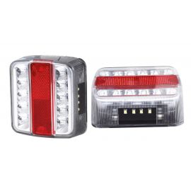 Feu 5 fontions Led avec éclaireur de plaque - Droit ou gauche