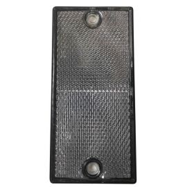 Catadioptre rectangle blanc à coller