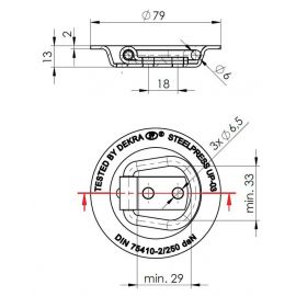 Anneau d'arrimage à encastrer
