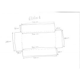 Bâche haute grise 300 X 155 X 95 - Ouverture 4 faces