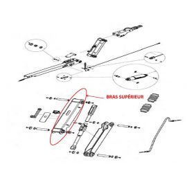 Bras supérieur KNOTT pour tête KHD35