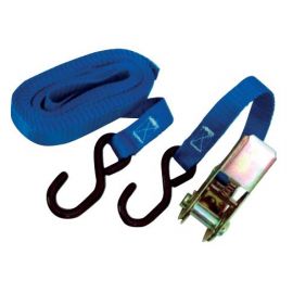 Sangle à cliquet avec crochet - 5m / 25 mm - max 1 tonne