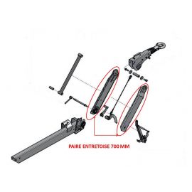 Paire entretoise 700 mm AL-KO pour tête 251 VB 2