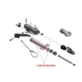 Tube de traction pour tête AL-KO 161S