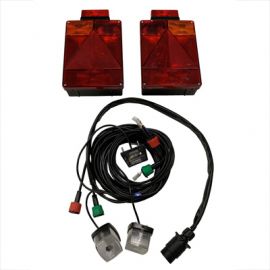 Faisceau electrique complet avec feux pour remorque LIDER  - Avec connectiques et prise 7 broches