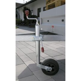 Roue Jockey avec PINSTOP ALKO Ø 48 - Galet plastique Ø 200x50 mm