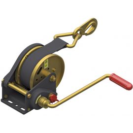 Treuil AL-KO 900 BASIC freiné - charge max. 900 kg - Avec sangle 7 m + enrouleur automatique