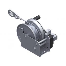 Treuil AL-KO 1201 OPTIMA freiné - charge max. 1150 kg - Avec câble 12.5 m + enrouleur automatique