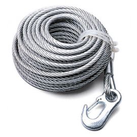 Câble pour treuil AL-KO 351 OPTIMA - 15 mètres - Diamètre 4 mm - Avec crochet