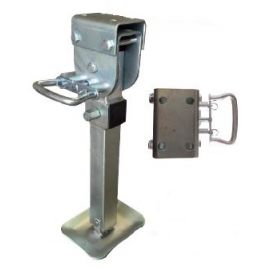 Béquille tube carré Ø 44 mm à poignée basculante + boulon 19