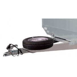 Support roue de secours sur flèche