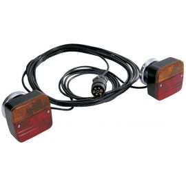 Eclairage arrière complet - 7.5m. - support magnetique