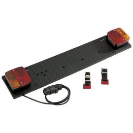 Plaque de feux plastique pour remorque - 0.7m. - sans triangle