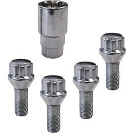 4 Vis antivol - M 14 x 1.5 x 26 - Sphérique