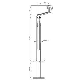 Béquille télescopique