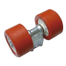 Lot 2 galets pour remorque bateau - Diamètre 100mm - Pour tube 40x40