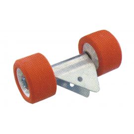 Lot 2 galets pour remorque bateau - Diamètre 120mm - Pour tube 40x40