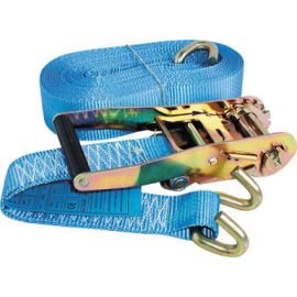 Sangle à cliquet avec crochet - 9 mètres - Résistance 5 tonnes