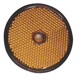 Catadioptre rond diam 60 orange à visser ou à coller