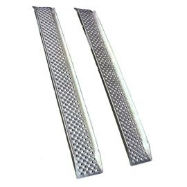 2 Rampes droites en aluminium avec rebords - 1.80 mètres - 400 kg