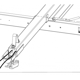 Broche de basculement pour remorque ERDE - Diamètre 12 mm