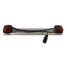 Plaque de feux métal pour remorque - 0.75m. - Sans triangle