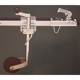 Roue Jockey 35 + Support pour tube carré de 40 à 60mm 