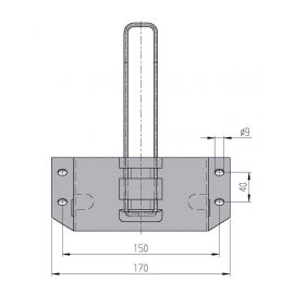 Support de cale roue - Galvanisé