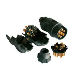 PRISE PLASTIQUE 7 BROCHES A COSSES