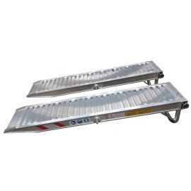 Rampes Aluminium avec appui tuyau - 1,50 mètres - 3000 kg