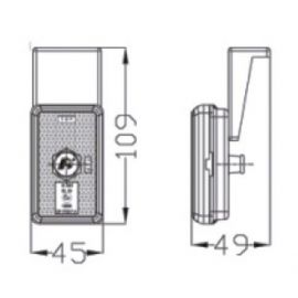 FEU DE POSITION BLANC DAFA GAUCHE