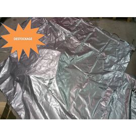 Bâche haute grise 300 X 155 X 95 - Ouverture 4 faces