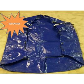 Bâche plate bleue 159 X 112 X 30 - Ouverture arrière  