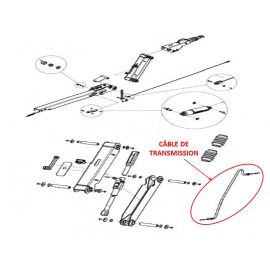 Câble de transmission - Tête KNOTT KHD25 / KHD35