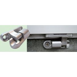 Charnière complète entraxe partie femelle 50 mm Ø 9 mm / mâle 70 mm Ø 9 mm