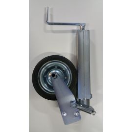 Roue Jockey Carre 70 - Relevage à ressorts - Finition zinguée