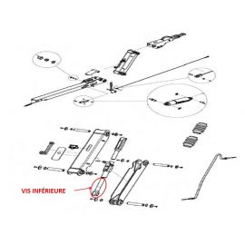 Vis inférieur pour tête KNOTT AKHD25