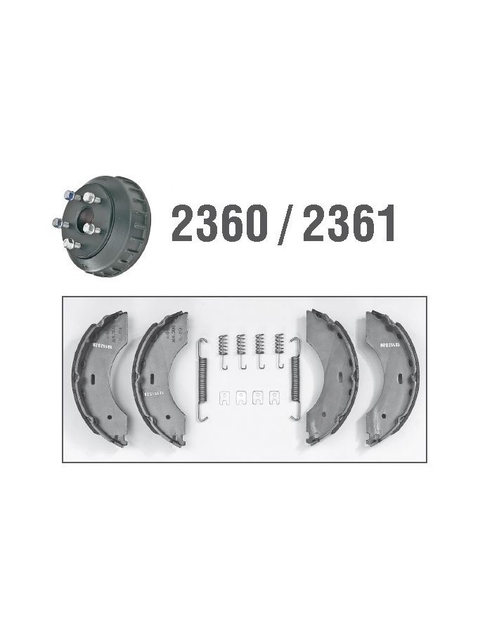 Kit D'accessoires Pour Mâchoires De Frein METZGER 105-0815 - Pour Frein Arrière - Largeur 32mm, Diamètre 200mm - Neuf