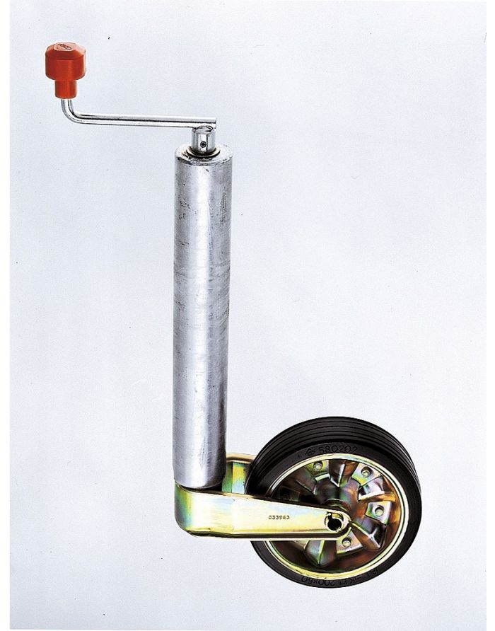 Roue Jockey Renforcée Pour Remorque - Galet Acier 225 X 65 Mm - Tube Rond 60 Mm - Charge Max 280 Kg - TRIGANO - 4
