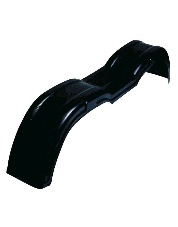Garde boue plastique noir pour remorque double essieux - Accessoire