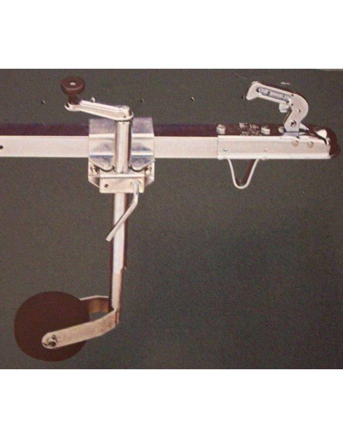 Support De Roue Jockey 48 Mm – Fixation Antirouille Robuste Pour Remorque, Camping-Car & Caravane
