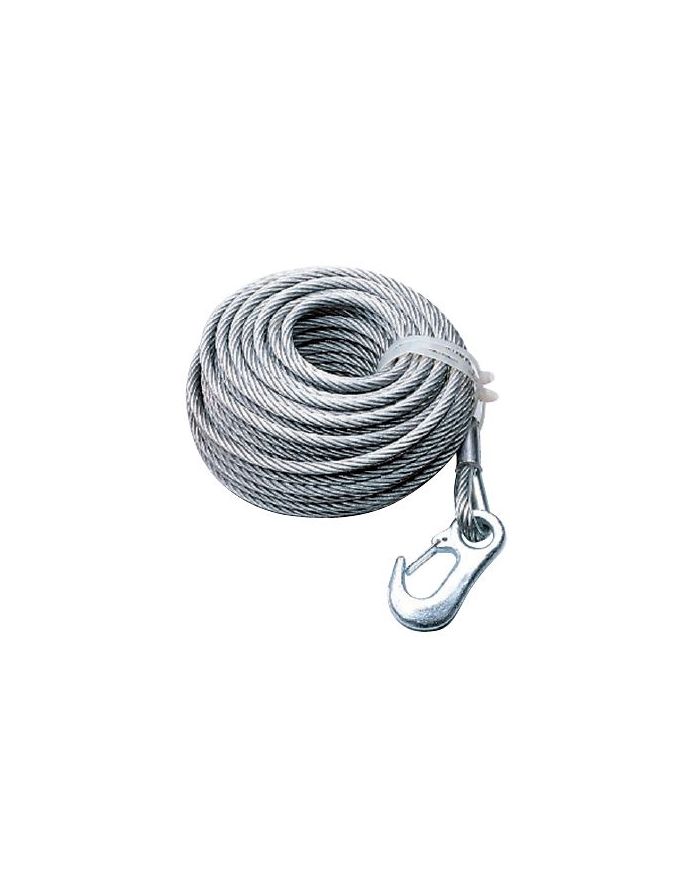 Cable Porte De Garage Sectionnelle Câble En Acier Inoxydable Pour Treuil, 4 Mm X 12 M, Câble De Treuil Sûr Et Découpable, Galvanisé, Force De 2 000 Lb Pour L'alimentation électrique Domestique