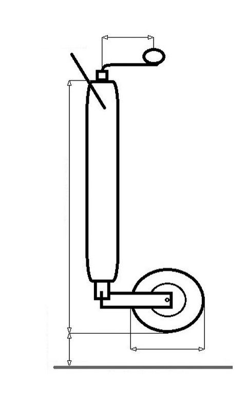 Roulette De Rechange Pour Roue Jockey - Jante Métal Plein 200x60x20mm, Charge Max 250kg, Pour Remorque - 4